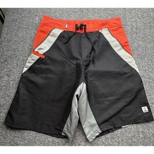 Yamaha Men's Jetski Surf Watersports Board Shorts‎ Size 36 Red Black Neoprene